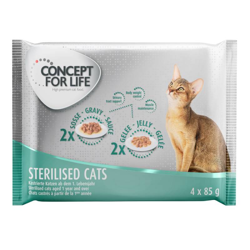 Concept for Life Probierpaket 4 x 85 g - Sterilised von Concept for Life