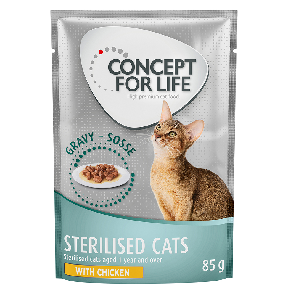 Concept for Life Sterilised Cats mit Huhn - in Soße - 85 g Concept for Life Sterilised Cats mit Huhn - in Soße - 85 g von Concept for Life