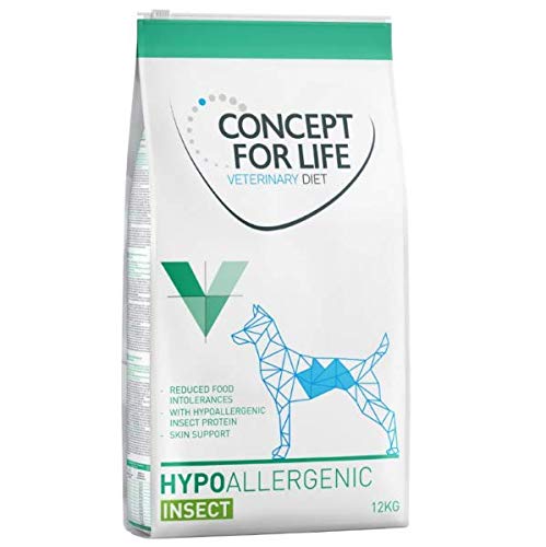 Concept for Life Veterinary Diet Hypoallergenes Insektenfutter für Hunde, 12 kg von Concept for Life