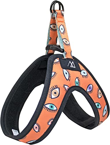 Consentida Dreieckiges Geschirr für kleine Hunde – Größe S2 – 15,5 x 14,5 x 4,5 cm – Eyes-Design, sehr robust und bequem, reduziert Ziehen, Zubehör für Hunde Consentida Dreieckiges Geschirr für kleine Hunde – Größe S2 – 15,5 x 14,5 x 4,5 cm – Eyes-Design, sehr robust und bequem, reduziert Ziehen, Zubehör für Hunde von Consentida