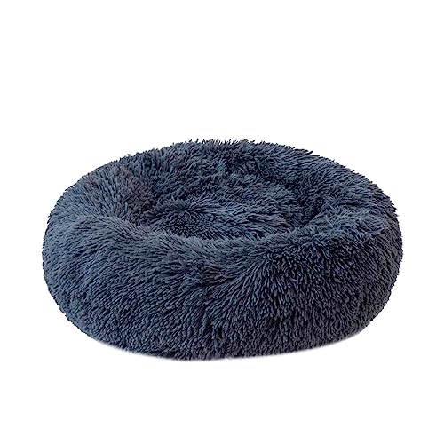 Consentida Pile Round Cot - Anti-Stress Hundebett - 50 x 50 x 12 cm - Farbe Anthrazit - Einfache Reinigung Anti-Rutsch-Unterlage - Hundezubehör von Consentida