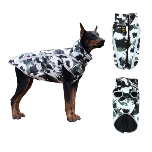 Coogime Winter hundemantel, hundepullover mittelgroße Hunde, Winterjacken & wintermäntel für Hunde, hundepullover Grosse Hunde (2XL) von Coogime