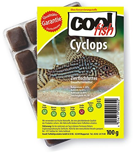 Cool Fish Cyclops, 15 x 100g-Blister, Fisch-Frostfutter, Aquarium, Aquaristik, Fischfutter von Cool Fish