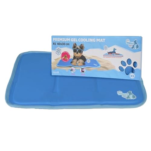 CoolPets Premium Kühlmatte Hund - 40 x 30 cm - Hundematte zum Kühlen - rutschfeste Matte - Nicht fließendes Kühlgel - Leicht zu reinigen - Kühlmatte für Lange Nutzung - Mit Citronella und Eukalyptus von CoolPets