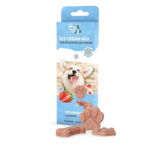 Coolpets Dog Ice Mix Pineapple - Hundeeismischung - Kühlender Hundesnack - Lecker und sicher - Mischung für 16 Eissorten - Erdbeergeschmack von Coolpets