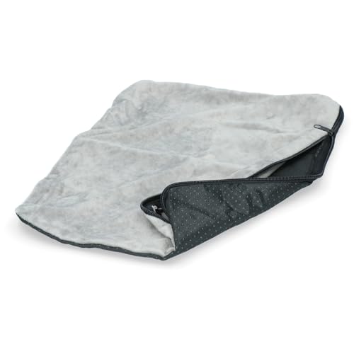 Coolpets Kühlmattenbezug - Anti-Rutsch - Speziell Kühlmatten - Größe S - 40x30cm - Grau - Fleece - Komfort von Coolpets