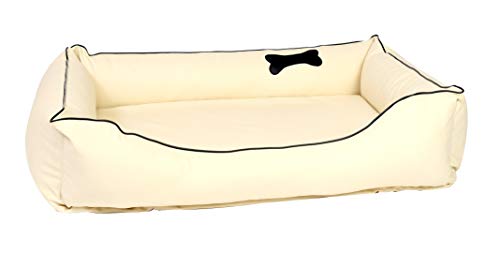 CopcoPet - Hundebett Orthopädisch Paco Kunstleder - Beige Gr: XL 110 x 90 cm Visco von CopcoPet