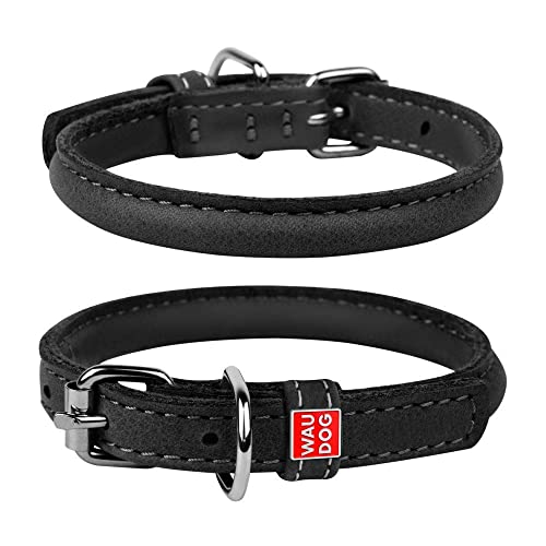 Coperani | Hundehalsband | Halsumfang: 20-25 cm | Breite: 8 mm | Soft | Leder | Schwarz | Hochwertig | Robust | Pflegeleicht von Coperani LIEBLINGSSACHEN FÜR IHR TIER