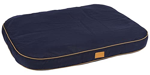 Coperani | Hundekissen | Navy-Cognac | 60 x 40 x 6 cm | Antirutsch | Kissen für Hundebett von Coperani LIEBLINGSSACHEN FÜR IHR TIER