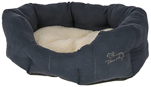 Coperani | Kuschelbett für Hunde | Blau | 45 x 41 x 14 cm | mit Wendekissen | rutschfest von Coperani LIEBLINGSSACHEN FÜR IHR TIER