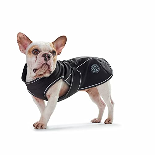 Coperani | Softshell Hundemantel | Bauchumfang: 36-60 cm | Halsumfang: 22-40 cm | Schwarz | Fleece | Polyester | Langlebig | Robust | Hochwertig von Coperani LIEBLINGSSACHEN FÜR IHR TIER