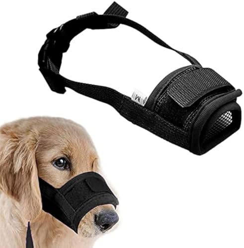 Coppthinktu Guter Soft Maulkorb für Hunde, Verstellbar, Atmungsaktiv, Weiche Polsterung, für Training, zum Beißen und Bellen, Bequeme Hundemaske, X-Large von Coppthinktu