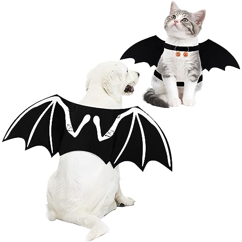 Hunde-Fledermaus-Kostüm Hund Katze Fledermausflügel Halloween Haustier Fledermausflügel für kleine, mittelgroße und große Hunde von Coppthinktu