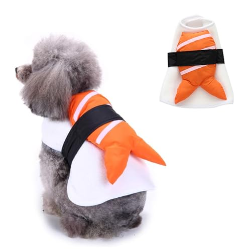 Sushi-Hunde-Halloween-Kostüm, Fischfutter, Haustierkostüm, Katzenwelpe, Halloween-Kostüm für kleine, mittelgroße Hunde, Haustierbekleidung, lustige Hunde-Outfits, Cosplay-Kostüm für Halloween, Party, von Coppthinktu