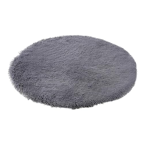 Corlidea Katzenhöhle für Katzen Hundehütten kleine und mittelgroße Hunde warme Decke rund Plüsch gemütlich Haustierhäuser (Dark Gray One Size) von Corlidea