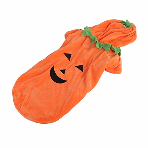 Cornesty Halloween-Kürbis-Hundekleidung, Süßes Warmes Hundekostüm, Mittelgroße und Große Hunde, und Winter (3XL) von Cornesty