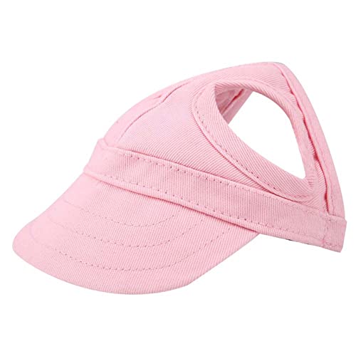 Cornesty Haustier Hund Katze Baseball Outdoor Cap Sunbonnet Stripe Sommer Reise Sport Hut für Haustiere Rosa (L) von Cornesty