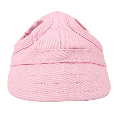 Cornesty Haustier Hund Katze Baseball Outdoor Cap Sunbonnet Stripe Sommer Reise Sport Hut für Haustiere Rosa (S) von Cornesty