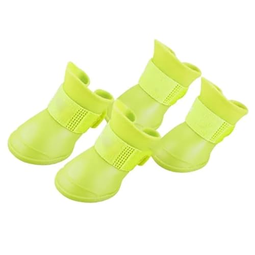 Cornesty Hunde-Silikon-wasserdichte, rutschfeste Regenschuhe für Welpen-Softstiefel (S) von Cornesty