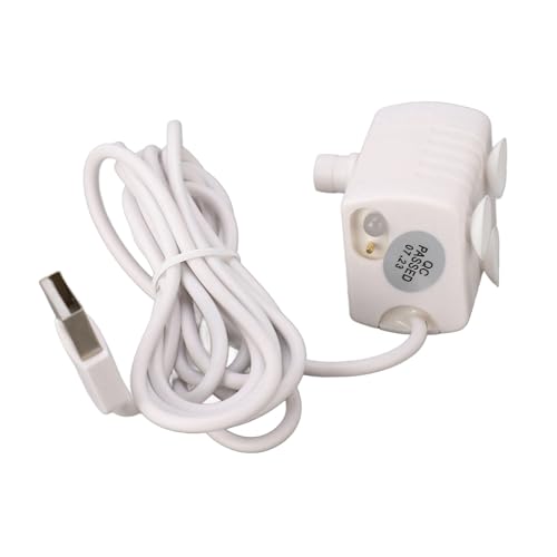 Cornesty PET-WASSERSPENDERPUMPE LEISE USB-BETRIEBENER DC-BÜRSTENLOSER Motor Mini-CAT-WASSERSPENDERPUMPE FÜR HAUSTIERTRINKMATERIAL ABS von Cornesty