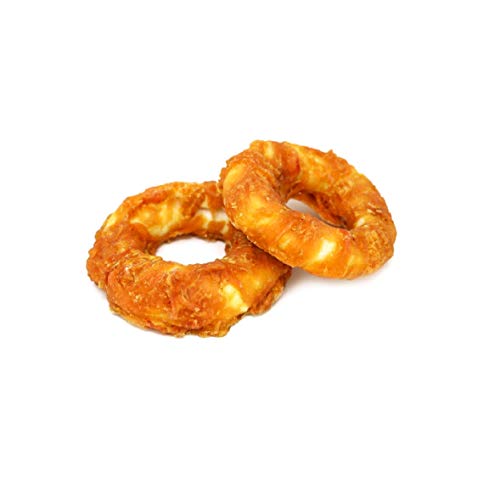 Corwex Doppel-Donut mit Huhn (2er Pack), Hundesnack Kauring Bagel, getreidefrei & fettarm, 100% Huhn im Fleischanteil, ø 12-13 cm von Corwex