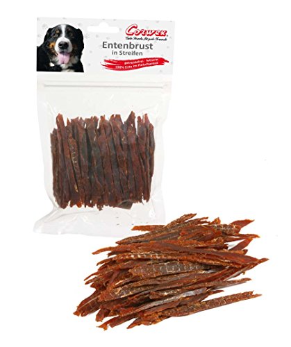 Corwex Hundesnack Entenbrust in Streifen (10 x 250 g) von Corwex