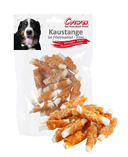 Corwex Kaustange Mini (70g mit Huhn) im Filetmantel, Kausnack für kleine Hunde, getreidefrei & fettarm, Hundesnack mit hohem Fleischanteil von Corwex