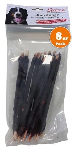 Corwex Kaustange Maxi (8x300g, Pferd) mit Fleisch ummantelt, Getreidefreie, Premium Kausnack für Sensible Hunde von Corwex