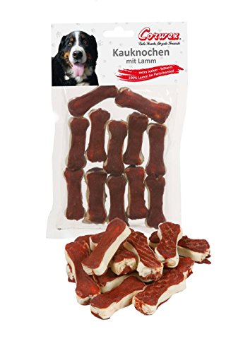 Corwex Kauknochen (12x5cm mit Lamm - 10er Pack), für kleine Hunde, extra lecker & fettarm, Hunde-Kauartike mit 100% Lamm im Fleischanteil von Corwex