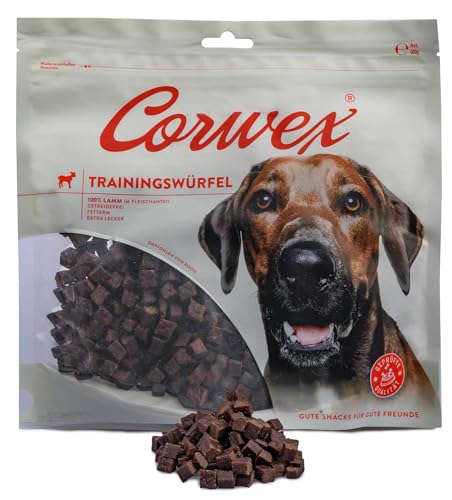 Corwex Trainingswürfel Hundesnacks mit Lamm, Monoprotein, Trainee Snack, getreidefreie Leckerlie fürs Hundetraining (500g, Lamm) von Corwex