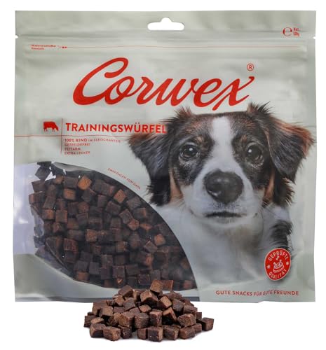 Corwex Trainingswürfel (500g, Rind) Hundesnacks mit Rind, Monoprotein, Trainee Snack, getreidefreie Leckerlie fürs Hundetraining von Corwex