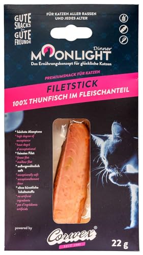 Moonlight Katzensnack Filet-Stick mit Thunfisch (22g) von Corwex