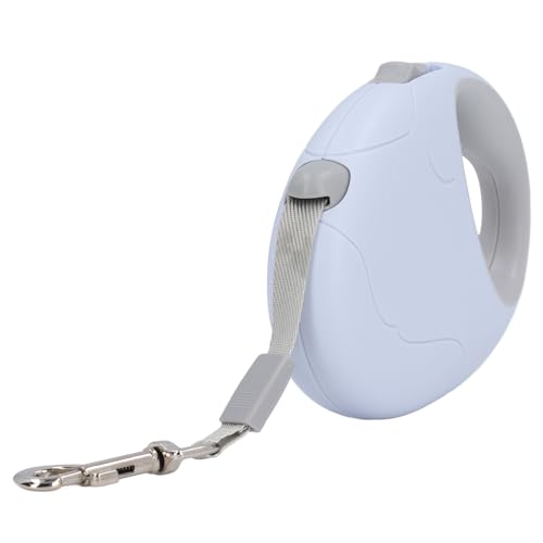 Ausziehbare Hundeleine, Ergonomisches Teleskop-Zugseil, One-Click-Verriegelung, Einfache Kontrolle für Mittelgroße und Kleine Hunde (Blue) von Cosiki