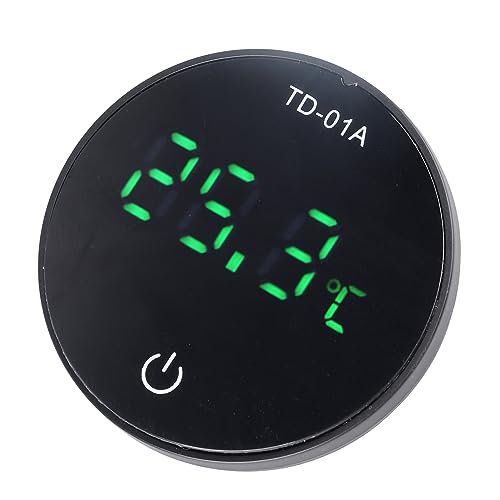 Cosiki Digitales Aquarium-Thermometer, Touch-Steuerung, Präzises LED-Display, Aquarium-Thermometer, 55 MAh-Akku, für Aquarien Im Freien von Cosiki