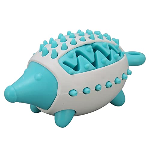 Cosiki Welpen-Zähneknirschen-Puzzle-Spielzeug, Leckerli-Spender-Spielzeug für Hunde, TPR-Material, Igelform, Bissfest, Langsame Fütterung für Große Hunde (Blau) von Cosiki