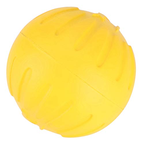 Dog Ball Spielzeug, Portable Yellow Dog Toy Dog Treat Dog EVA Ball Spielzeug Durable Dog Chew Toy, Interactive Dog Toy Dog Training Treat von Cosiki