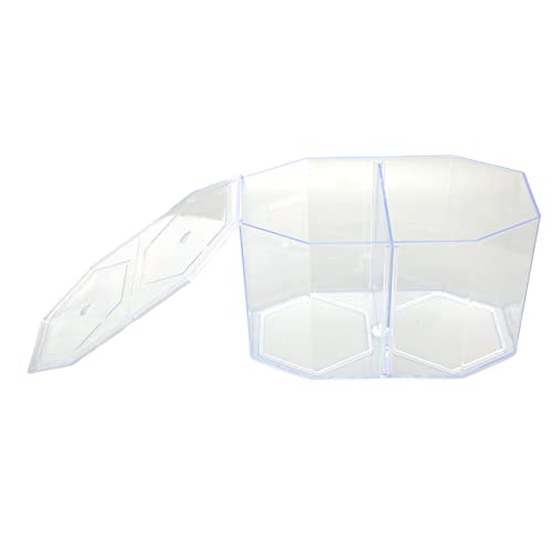 Fischzuchtbox, Aquarium-Zuchtbox, Kunststoff-Aquarium-Fisch-Zuchtbox, Transparente Achteckige Fisch-Isolationsbox, Aquarium-Trennwand mit 2 Abschnitten, Design für die Zucht, von Cosiki