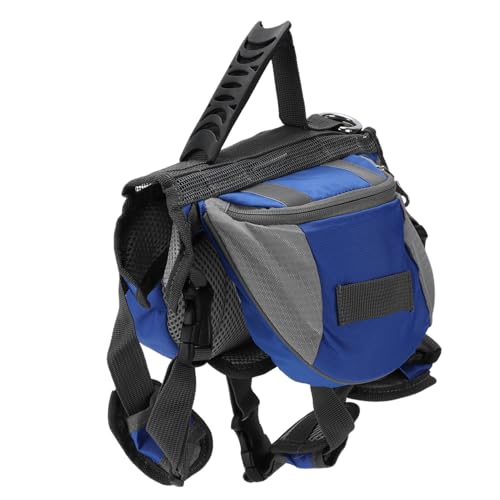 Hundesatteltasche, Hunderucksack, Reisen, Camping, Wandern, Hundewanderrucksack, Nylon-Hundehund-Satteltaschen, Reflektierende Streifen-Satteltasche für Kleine, Mittelgroße und von Cosiki