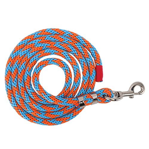 Soft-Touch-Pferdehalsband 9,8 Fuß, Kaufestes, Langes, Flexibles Hundehalsband, Verdicktes Tierhalsband (Blau-Orange) von PENO