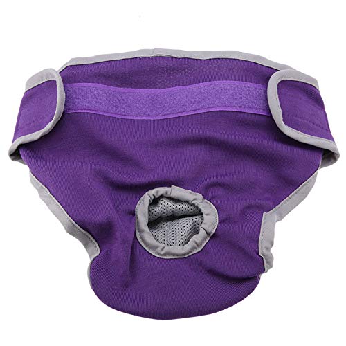 Unterwäsche für Hunde, Baumwollhose für Hunde, physiologische Hose für Damen, hygienische Windel für Hunde, Hunde, Katzen (Violett, XL) von Cosiki