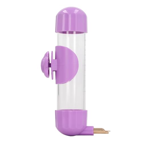 Vogelkäfig-Wasserspender, Auslaufsicher, Automatischer Papageien-Wasserspender, Markantes Stift-Design, Einfache Reinigung, Praktisch für Turteltauben (Purple) von Cosiki