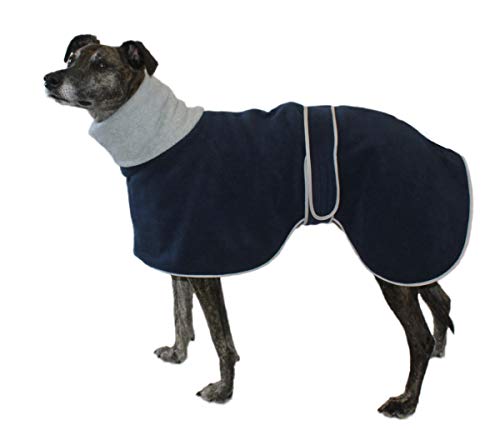 Cosipet Windhund-Polo-Mantel, 56 cm, Blau von Cosipet