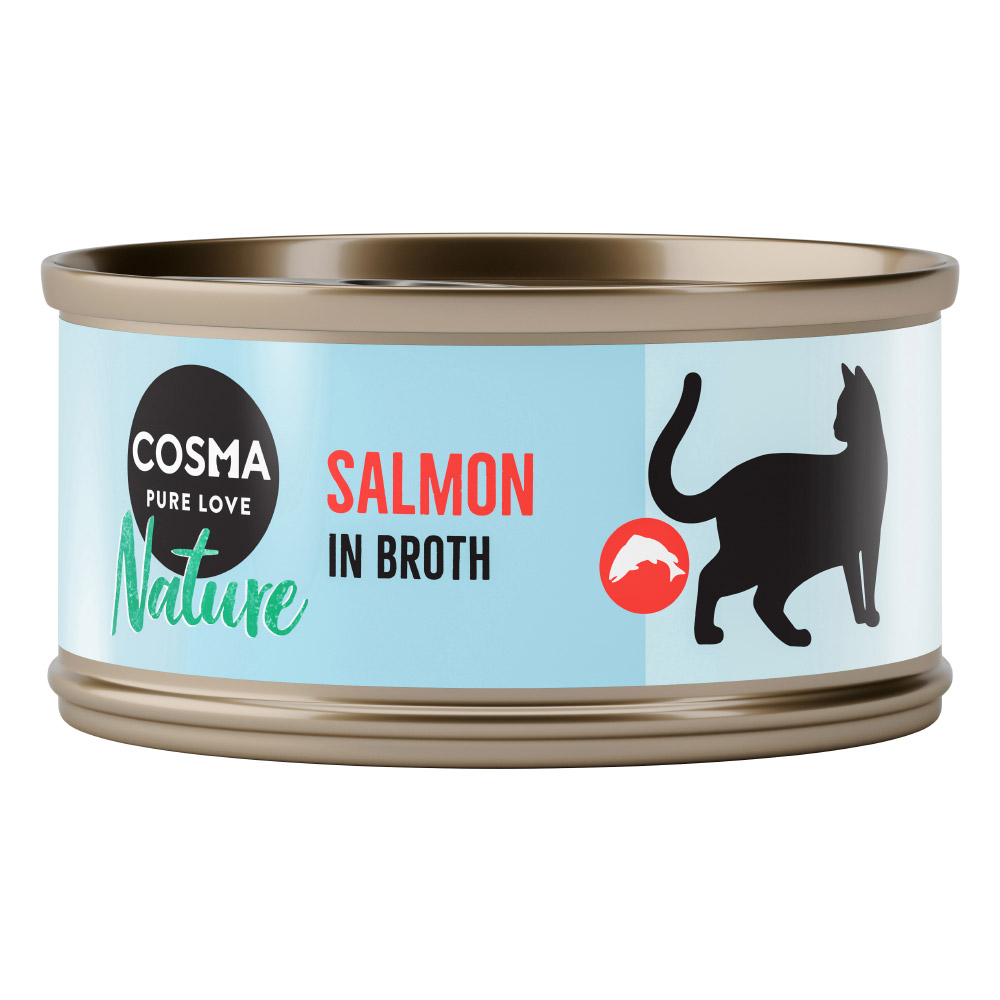 20 + 4 gratis! 24 x 70 g Cosma Nature - Lachs von Cosma