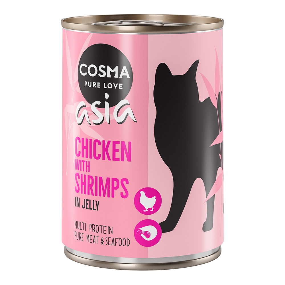 Cosma Asia in Jelly 6 x 400 g - Huhn  & Shrimps von Cosma