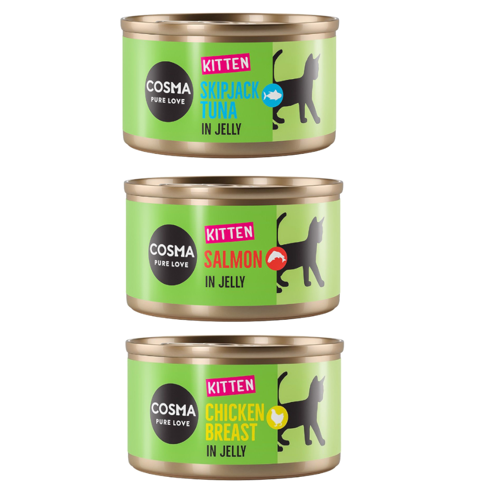 Cosma Kitten Nature, Original und Asia Sparpakete zum Sonderpreis! - Original Mixpaket (24 x 85 g) von Cosma