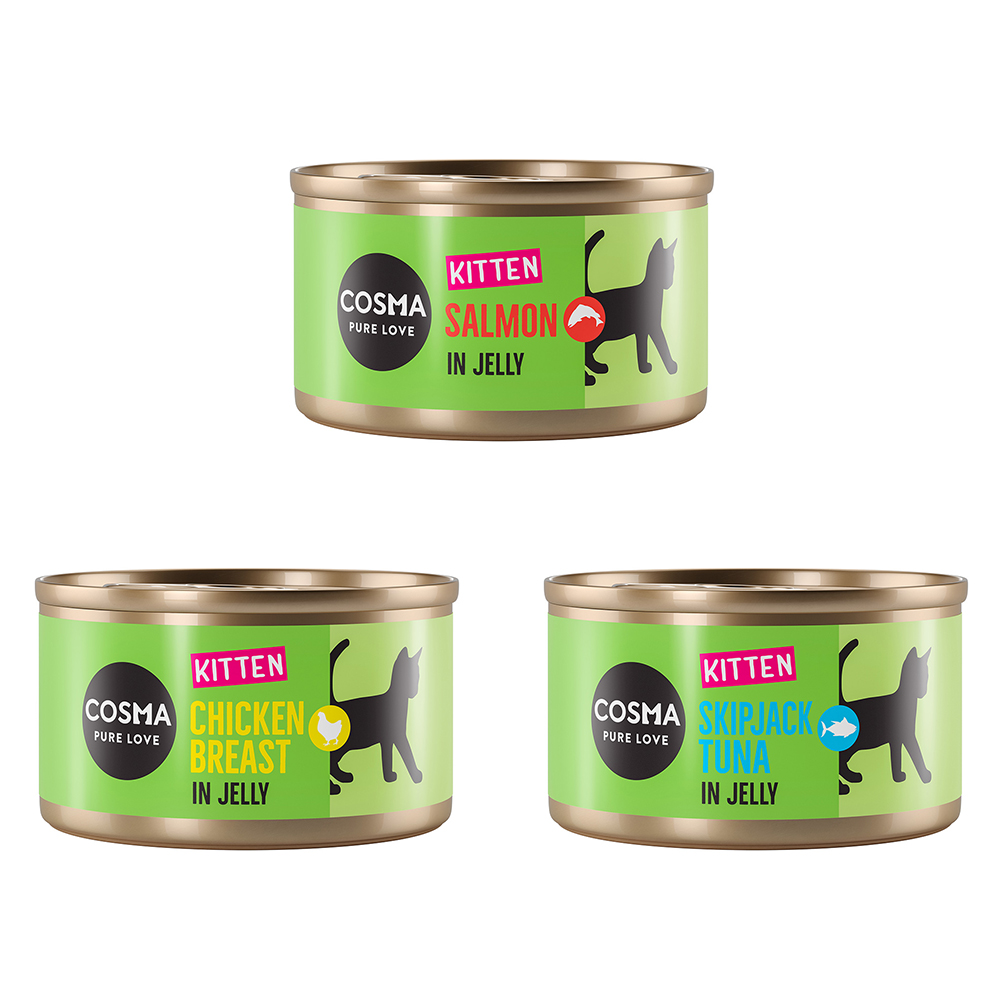 Cosma Original Kitten 6 x 85 g - Mixpaket (3 Sorten) von Cosma