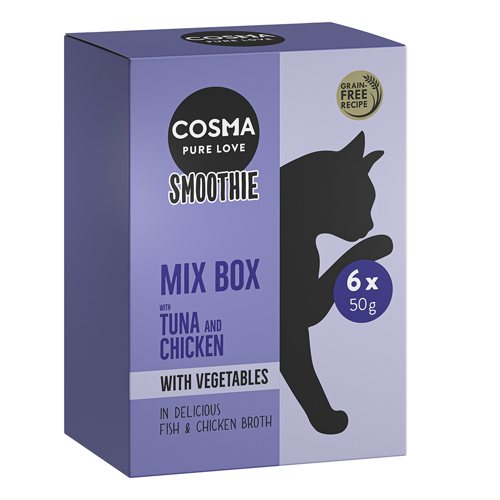 Cosma Smoothies 6 x 50 g zum Probierpreis! - Mix (3 Sorten) von Cosma