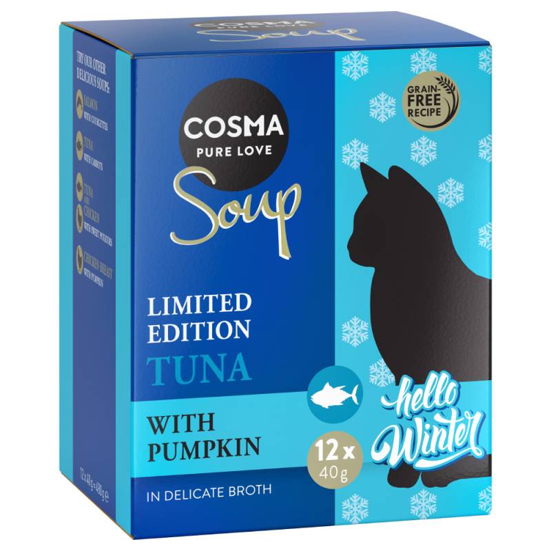 Cosma Soup 12 x 40 g  - Winter-Edition Thunfisch mit Kürbis von Cosma