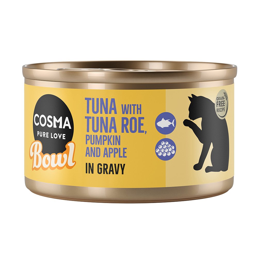 Sparpaket Cosma Bowl 12 x 80 g - Thunfisch mit Thunfischrogen Sparpaket Cosma Bowl 12 x 80 g - Thunfisch mit Thunfischrogen von Cosma