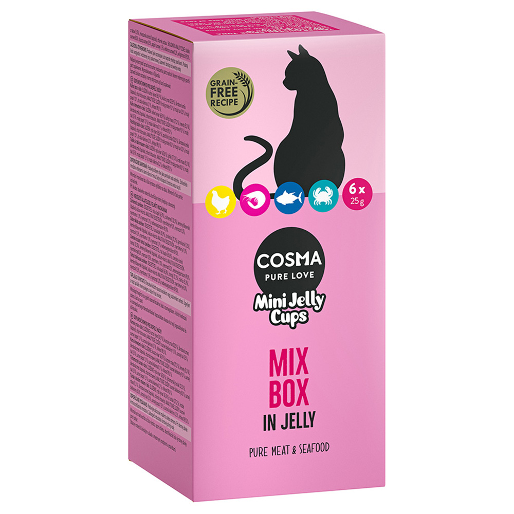 Sparpaket Cosma Mini Jelly Cups 12 x 25 g  - Mix von Cosma